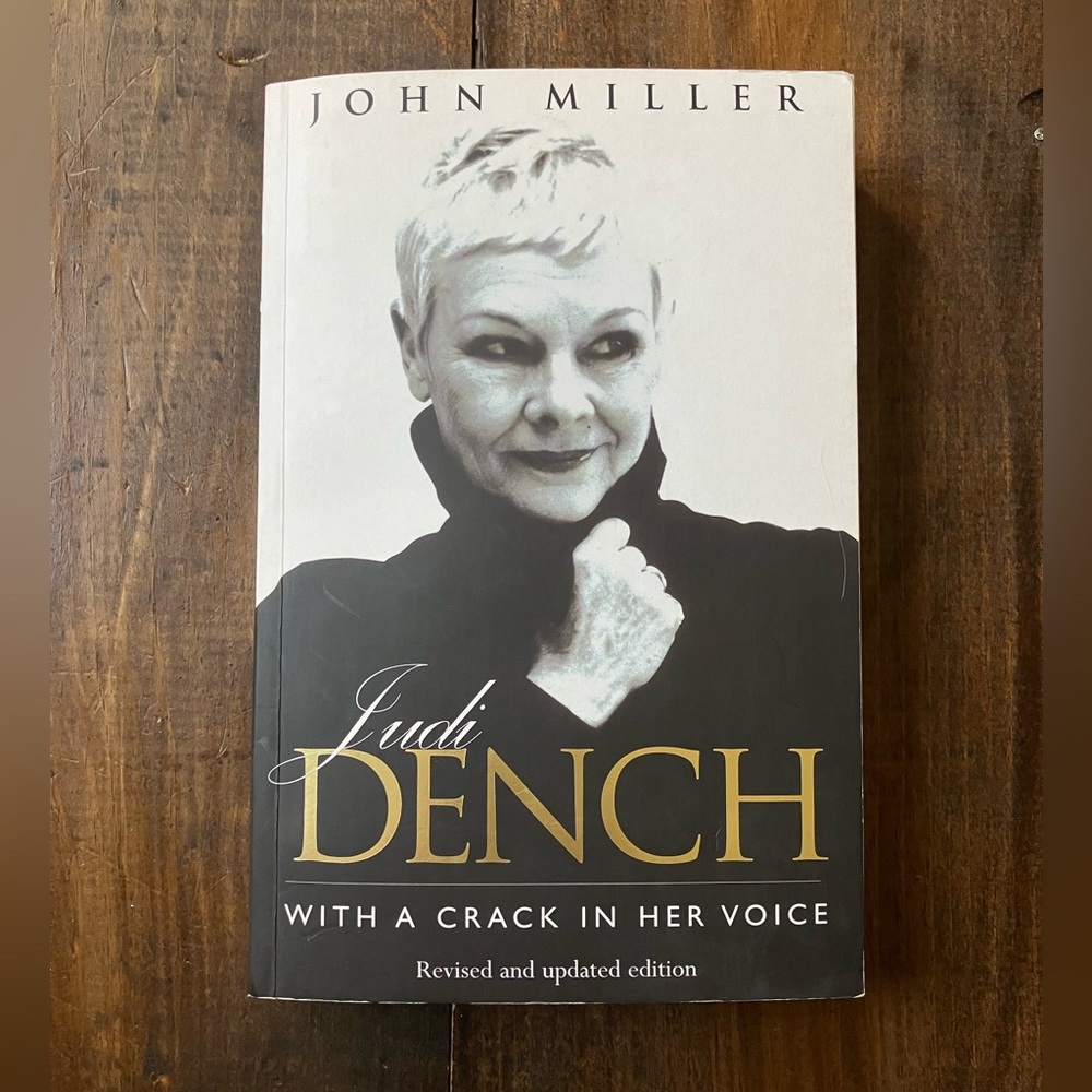 Judi Dench: With a Crack in Her Voice by John Miller - Great Condition Paperback